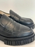 Mocassim Vinci Shoes de Couro Preto - Tamanho 36 - Brechó Trésor By Saia da Filó