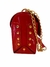 Bolsa Jorge Bischoff de couro com ferragens douradas