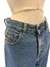 Calça Jeans Diesel bicolor com escrita na parte de trás - Brechó Trésor By Saia da Filó