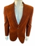 Blazer Ricardo Almeida de Veludo Terracota com Forro de Seda Brocado