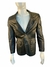 Blazer Hugo Boss de Couro com Fecho de Botões