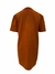Vestido Zara de Suede Laranja com Botões de Strass na internet