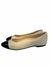 Sapatilha Capodarte Off White com Bico em Verniz Preto - loja online
