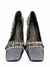 Sapato Jorge Bischoff de Couro com Tweed Azul e Branco - comprar online