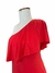 Vestido Mirela Moretto de um Ombro Só Vermelho de Malha - comprar online