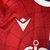 Kit Infantil Crystal Palace I Macron 23/24 - Vermelho e azul com detalhes em branco - Trajados FC | Camisas de Futebol