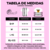 tabela de tamanhos e medidas a versão feminina