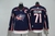 Camisa NHL Columbus Blue Jackets Reverse Retro 2.0 – vista frontal com logo clássico