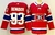 Camisa NHL Montreal Canadiens Fanatics Vermelha – vista frontal com logo dos Canadiens