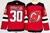 Camisa NHL New Jersey Devils Fanatics Vermelha – vista frontal com logo dos Devils