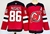 Camisa NHL New Jersey Devils Fanatics Vermelha – vista frontal com logo dos Devils