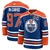 Camisa NHL Edmonton Oilers Jersey Azul e Laranja – vista frontal com logo dos Oilers