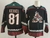 Camisa NHL Arizona Coyotes Jersey Preta – vista frontal com logo dos Coyotes