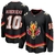 Camisa NHL Calgary Flames Jersey Preta – vista frontal com logo dos Flames