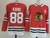 Camisa NHL Chicago Blackhawks Jersey Vermelha – vista frontal com logo dos Blackhawks