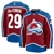 Camisa NHL Colorado Avalanche Jersey Azul e Vermelha – vista frontal com logo do Avalanche
