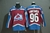 Camisa NHL Colorado Avalanche Jersey Azul e Vermelha – vista frontal com logo do Avalanche