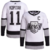 Camisa NHL Los Angeles Kings Jersey Branca – vista frontal com logo dos Kings