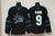 Camisa NHL San Jose Sharks Jersey Preta – vista frontal com logo do tubarão