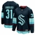 Camisa NHL Seattle Kraken Jersey Azul – vista frontal com logo dos Kraken