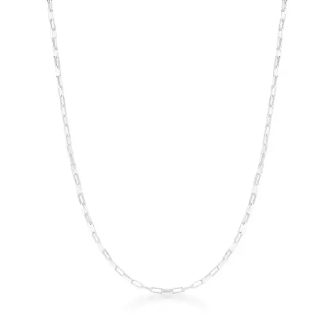 Corrente de Prata Elos Cadeado 60cm 2mm