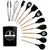 Kit C/12 Utensílios De Cozinha Silicone Cabo Madeira (smk09) - comprar online