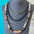 Collar de fimo tornasol negro - comprar online