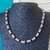 Collar de fimo marrón