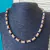 Collar de fimo marrón