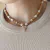 Collar de fimo corazón - comprar online