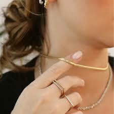 Chocker Malha Roliça 3MM - SNAKE na internet