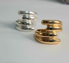 Anel Grace Linhas Banho de Ouro 18 k na internet