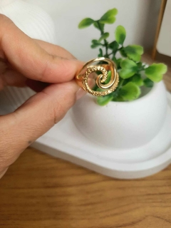 Anel Ocean Banho de Ouro 18k - loja online