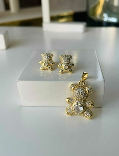 Pingente Urso Ted Banho de Ouro 18k