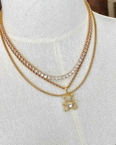 Pingente Urso Ted Banho de Ouro 18k - comprar online