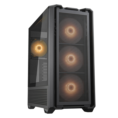 Gabinete Gamer Cougar MX600, RGB, Lateral de Vidro, Full-Tower, 3x Fans, Black - 3857C90.0001
