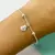 Pulsera espejito. Bolita ostra de mar