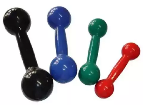 Halteres HL Tipo Bola 8 kg Emborrachado - Par 8,0 Kg