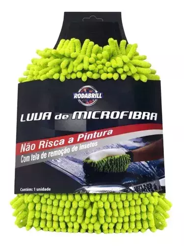 LUVA DE MICROFIBRA NÃO RISCA A PINTURA COM TELA DE REMOÇÃO DE INSETOS RODABRIL