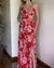 Vestido Longo Estampado Fenda - loja online