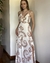 Vestido Longo Estampado Fenda