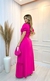Vestido Longo Feminino Com Bojo Liso Manga Bufante Verão 3RD SD592 - comprar online