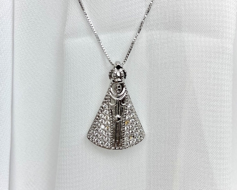 Colar/Corrente com Nossa Senhora Aparecida