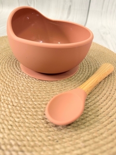 Bowl cuenco redondo + cuchara - Caprichitoss.bb