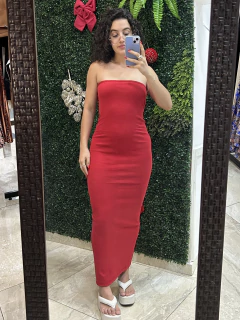 vestido luara vermelho