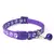 Coleiras kit para cães pequenos e gatos ajustáveis c/guizo - 12xsemjuros