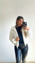 JAQUETA PUFFER PELUCIADA TEDDY PELINHOS BRANCA - comprar online