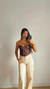 CORSET DE COURO MARROM na internet