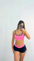 Imagem do CONJUNTINHO FITNESS ROSA COM PRETO E BOJO