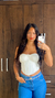 CORSET ESTRUTURADO BRANCO - comprar online